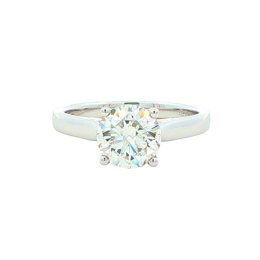 Lab Grown Round Brilliant Cut Diamond Solitaire Ring - 1.50cts Gardiner Brothers