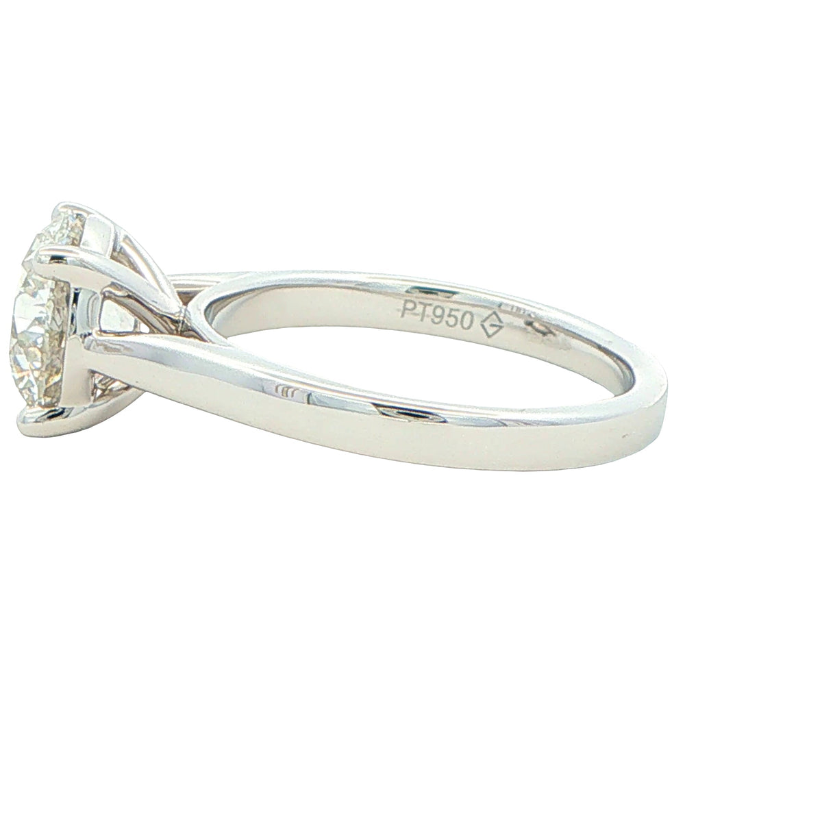 Lab Grown Round Brilliant Cut Diamond Solitaire Ring - 2.50cts Gardiner Brothers