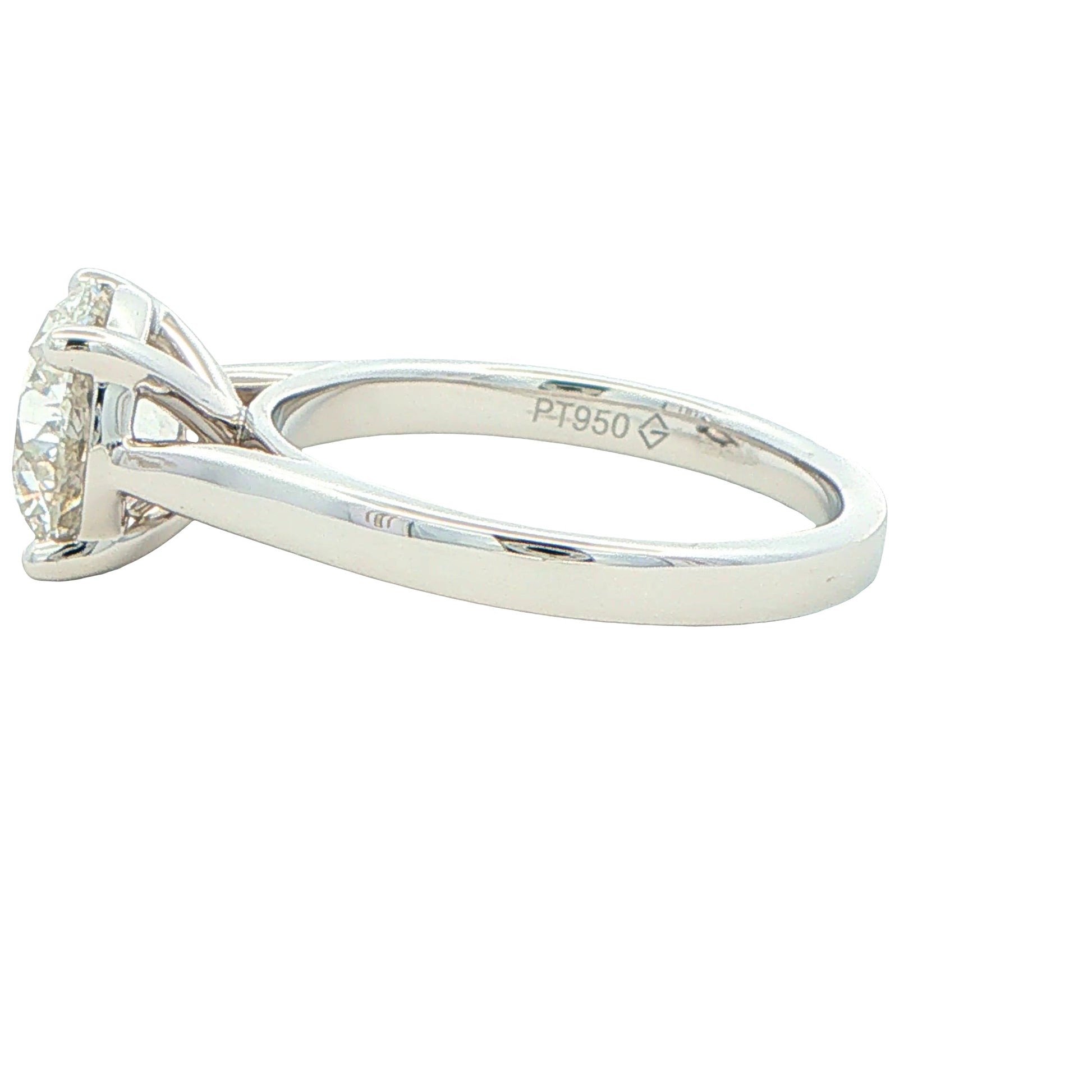Lab Grown Round Brilliant Cut Diamond Solitaire Ring - 2.50cts Gardiner Brothers