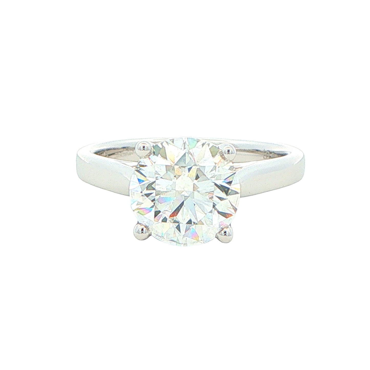 Lab Grown Round Brilliant Cut Diamond Solitaire Ring - 2.50cts Gardiner Brothers