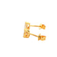 Pear Shaped Diamond Half Rub Over Set Solitaire Earrings - 0.44cts Gardiner Brothers