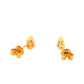 Pear Shaped Diamond Half Rub Over Set Solitaire Earrings - 0.44cts Gardiner Brothers