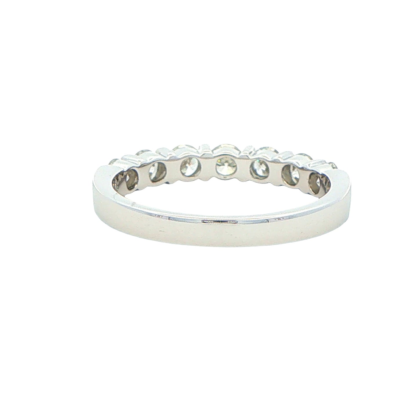 Round Brilliant Cut 7 Stone Bar Set Ring - 0.75cts Gardiner Brothers