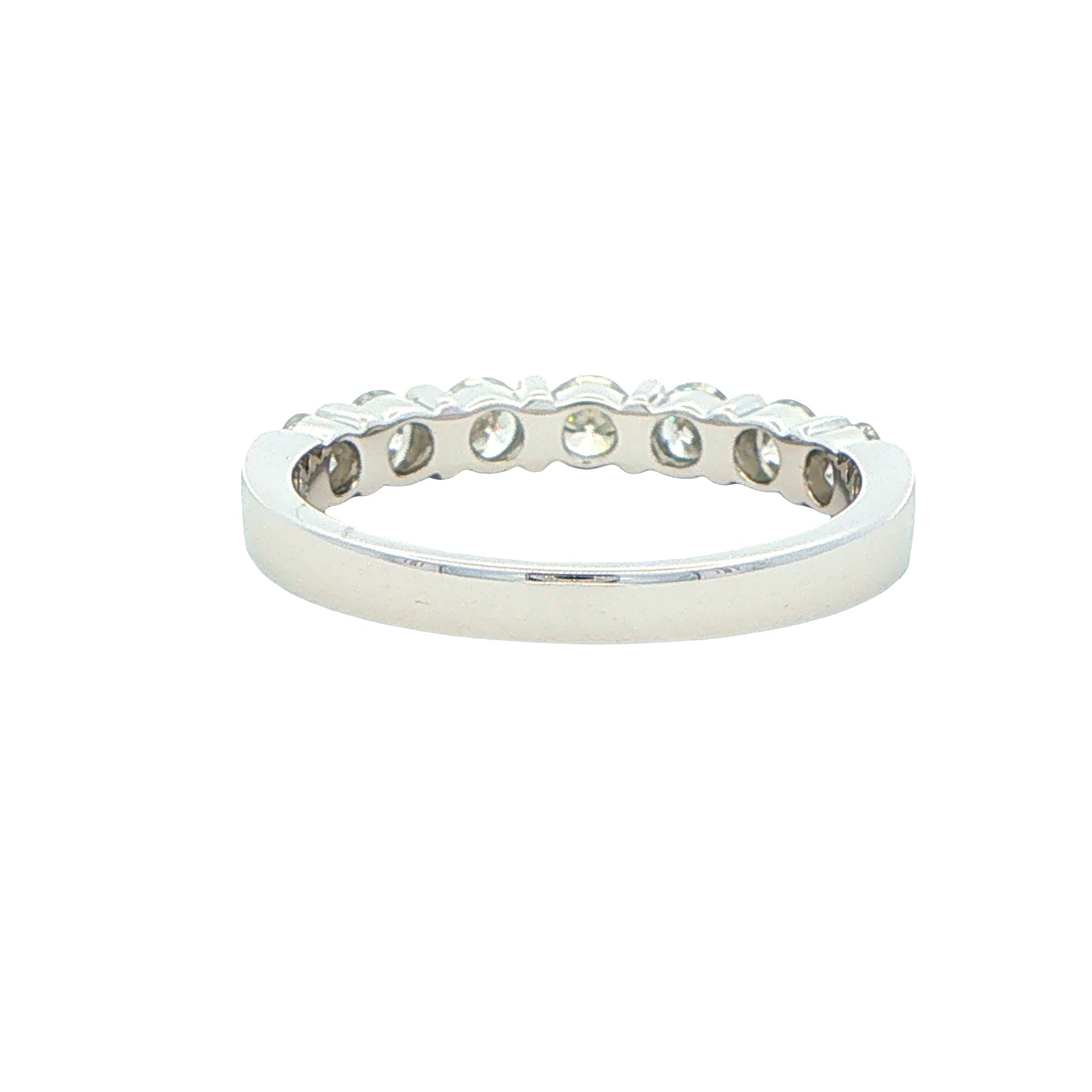 Round Brilliant Cut 7 Stone Bar Set Ring - 0.75cts Gardiner Brothers