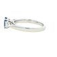 Oval Sapphire and Pear Shaped Diamond 3 Stone Ring Gardiner Brothers