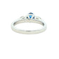 Oval Sapphire and Pear Shaped Diamond 3 Stone Ring Gardiner Brothers
