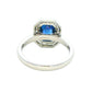 Sapphire and Baguette Diamond Vintage Style Cluster Ring Gardiner Brothers