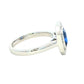 Sapphire and Baguette Diamond Vintage Style Cluster Ring Gardiner Brothers