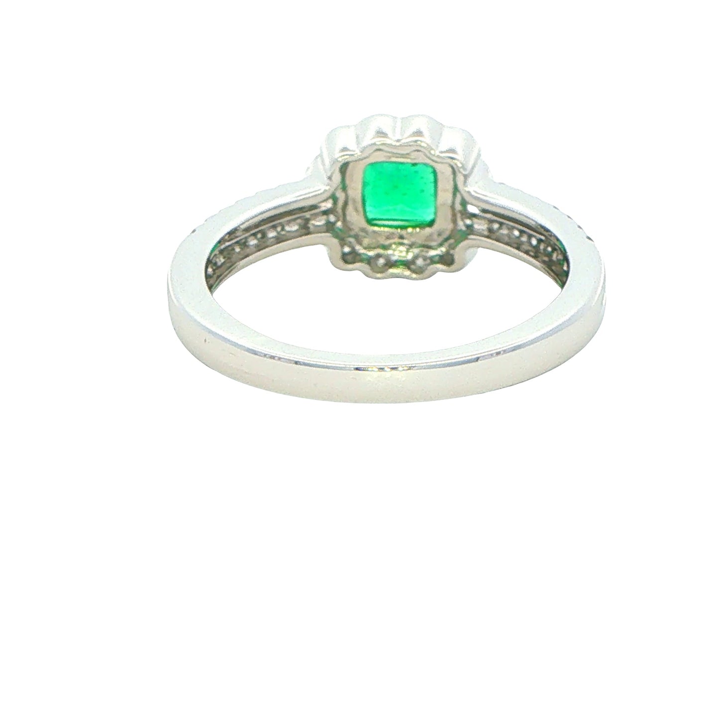 Emerald and Diamond Vintage Style Ring Gardiner Brothers