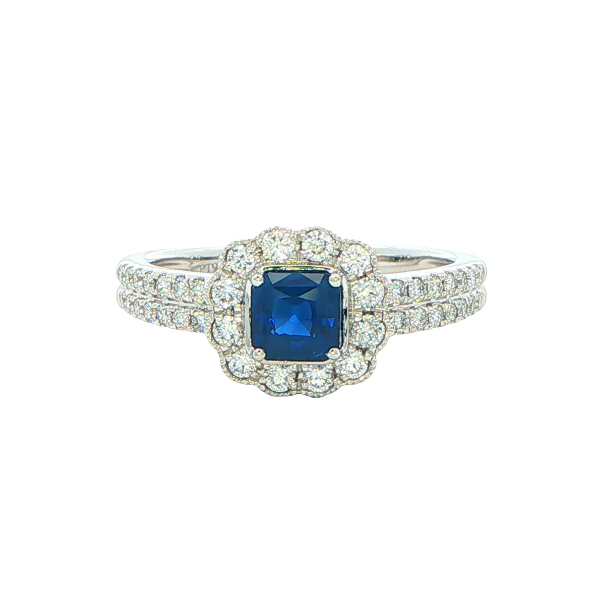 Sapphire and Diamond Vintage Style Ring Gardiner Brothers