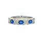 Sapphire and Diamond Vintage Style Eternity Ring Gardiner Brothers