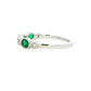 Emerald and Diamond 7 Stone Dress Ring Gardiner Brothers