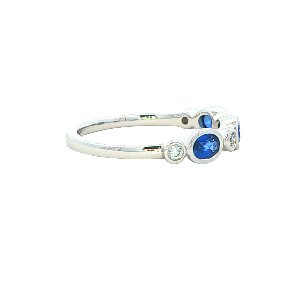 Sapphire and Diamond 7 Stone Dress Ring Gardiner Brothers