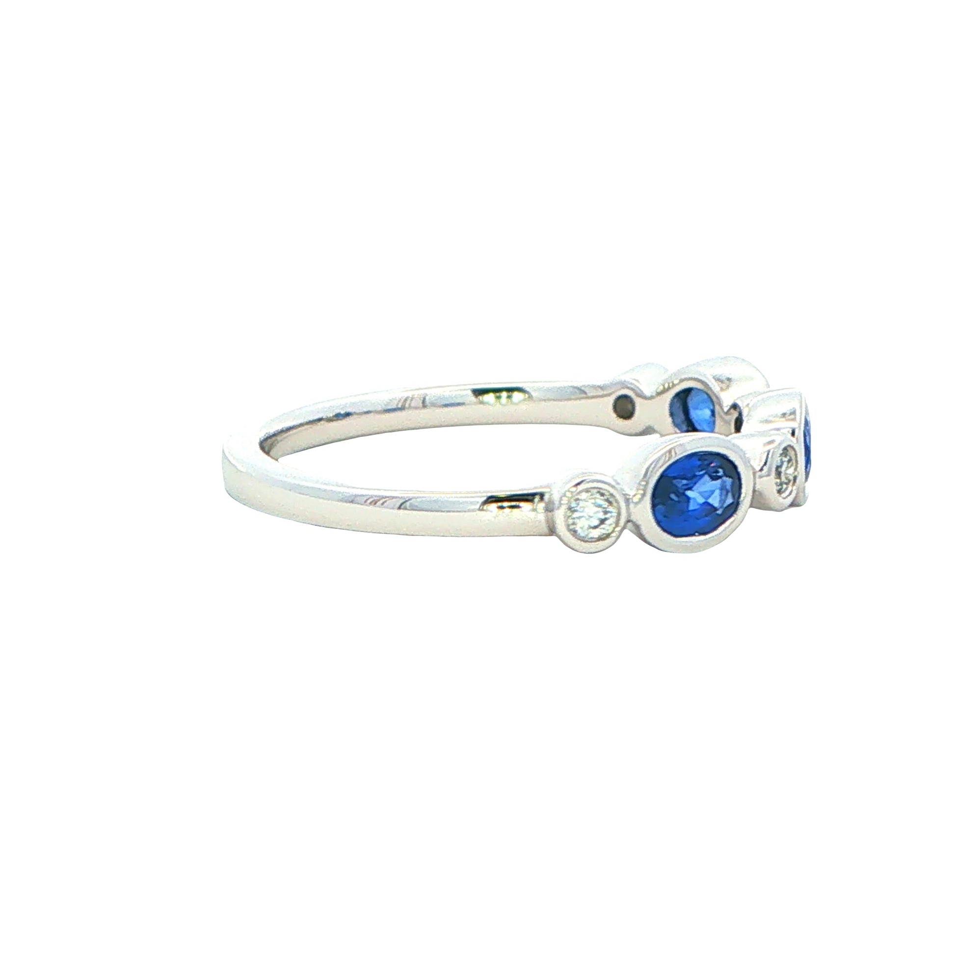 Sapphire and Diamond 7 Stone Dress Ring Gardiner Brothers