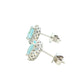 Oval Shaped Aquamarine and Diamond Halo Style Earrings Gardiner Brothers