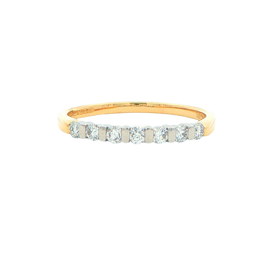 Round Brilliant Cut Diamond 7 Stone Ring - 0.25cts Gardiner Brothers