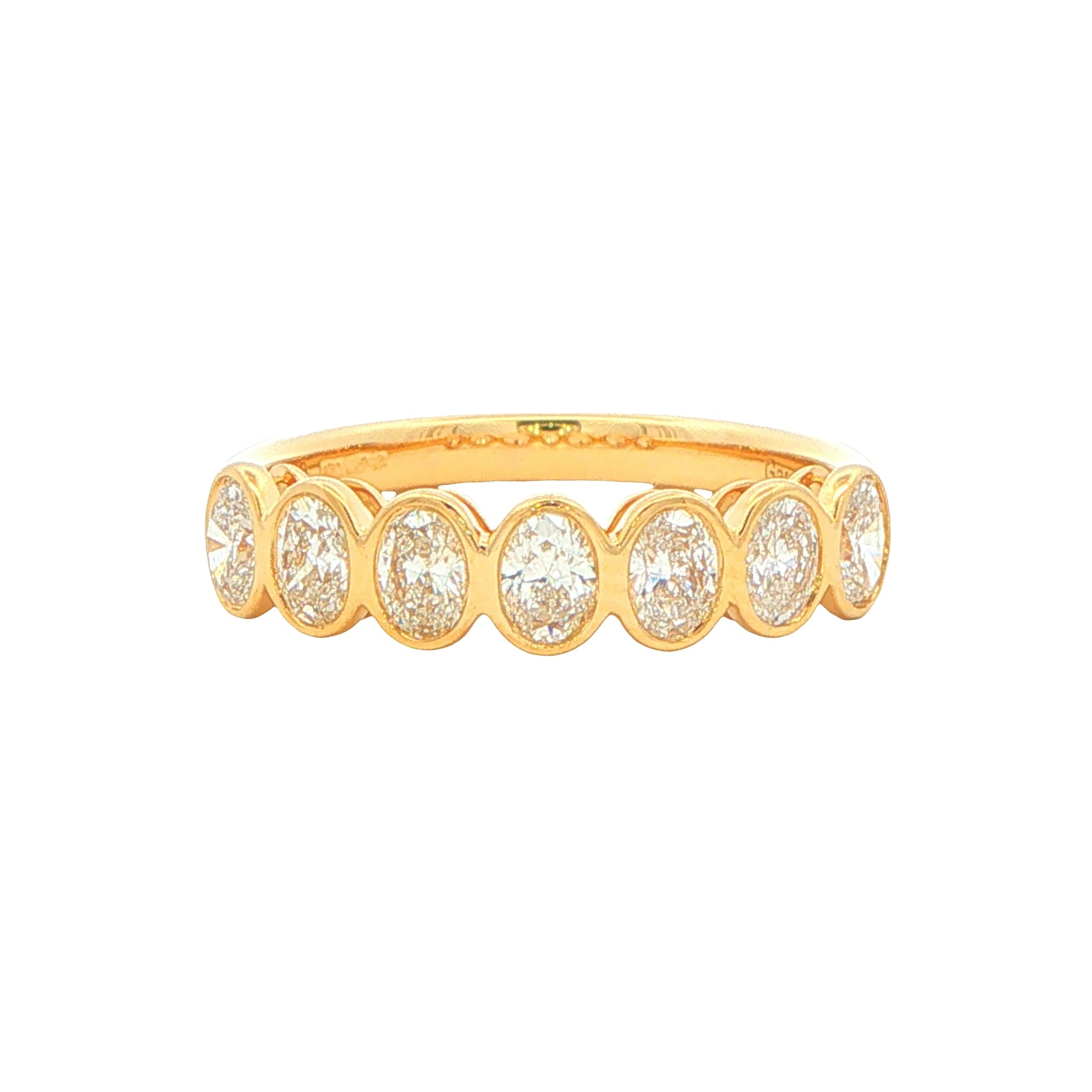 Oval Shaped Diamond 7 Stone Eternity Ring - 0.92cts Gardiner Brothers