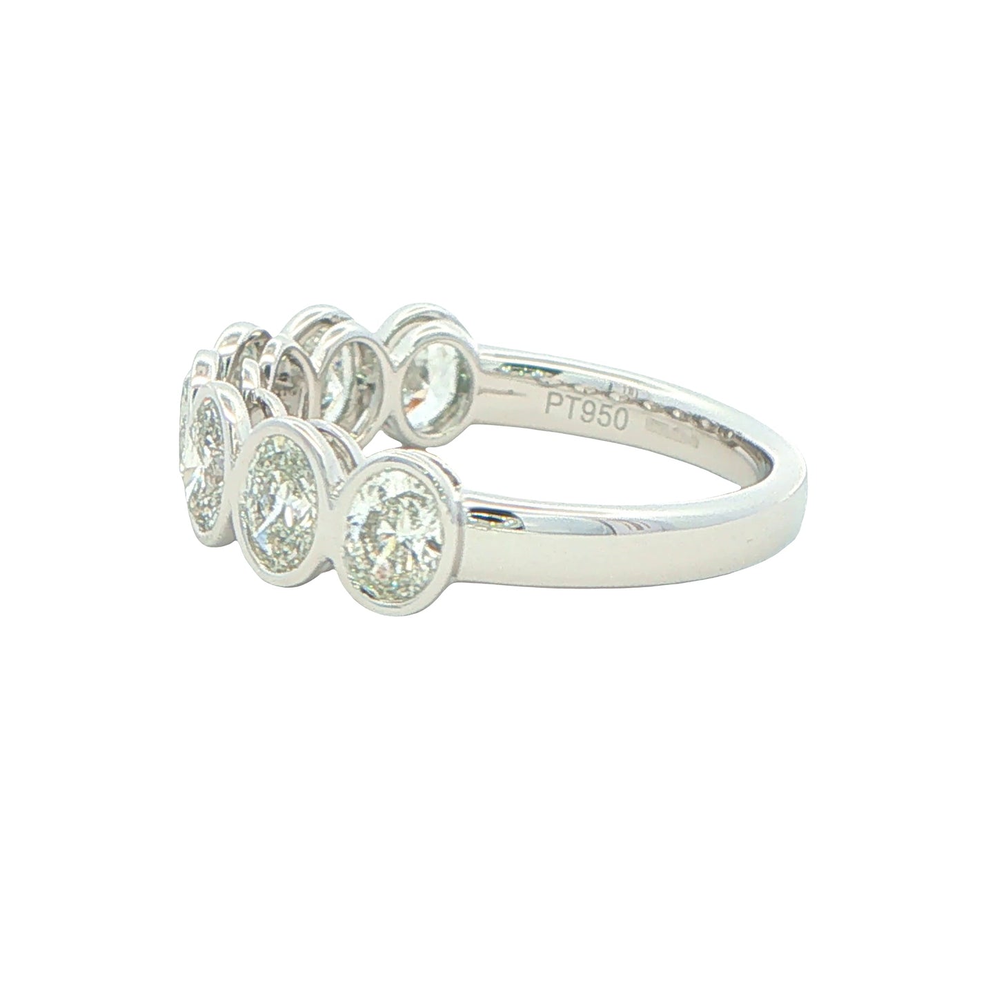 Oval Shaped Diamond 7 Stone Eternity Ring - 1.50cts Gardiner Brothers
