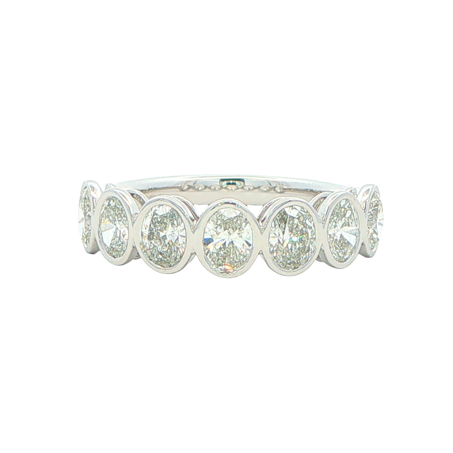 Oval Shaped Diamond 7 Stone Eternity Ring - 1.50cts Gardiner Brothers