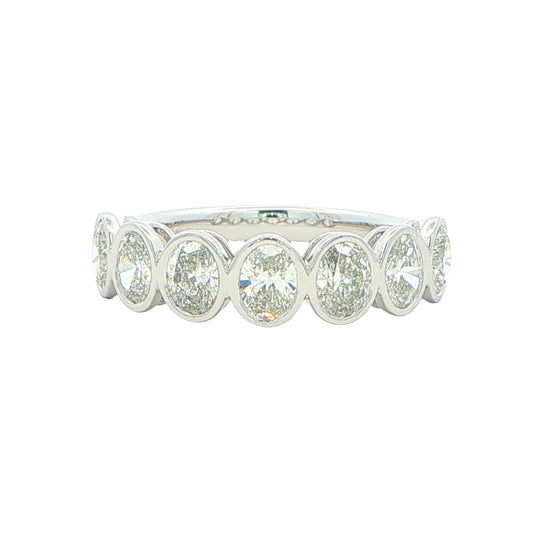 Oval Shaped Diamond 7 Stone Eternity Ring - 1.50cts Gardiner Brothers
