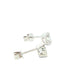 Oval Shaped Diamond Half Rub Over Set Solitaire earrings - 0.82cts Gardiner Brothers