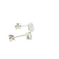 Pear Shaped Diamond Half Rub Over Set Solitaire Earrings - 0.60cts Gardiner Brothers