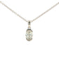 Oval Shaped Diamond Half Rub Over Set Solitaire Pendant - 0.70cts Gardiner Brothers