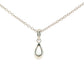 Pear Shaped Diamond Half Rub Over Set Solitaire Pendant - 0.50cts Gardiner Brothers