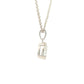 Pear Shaped Diamond Half Rub Over Set Solitaire Pendant - 0.50cts Gardiner Brothers