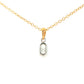 Oval Shaped Diamond Half Rub Over Set Solitaire Pendant - 0.40cts Gardiner Brothers