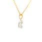 Oval Shaped Diamond Half Rub Over Set Solitaire Pendant - 0.40cts Gardiner Brothers