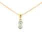 Oval Shaped Diamond Half Rub Over Set Solitaire Pendant - 0.40cts Gardiner Brothers