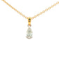 Pear Shaped Diamond Half Rub Over Set Solitaire Pendant - 0.40cts Gardiner Brothers