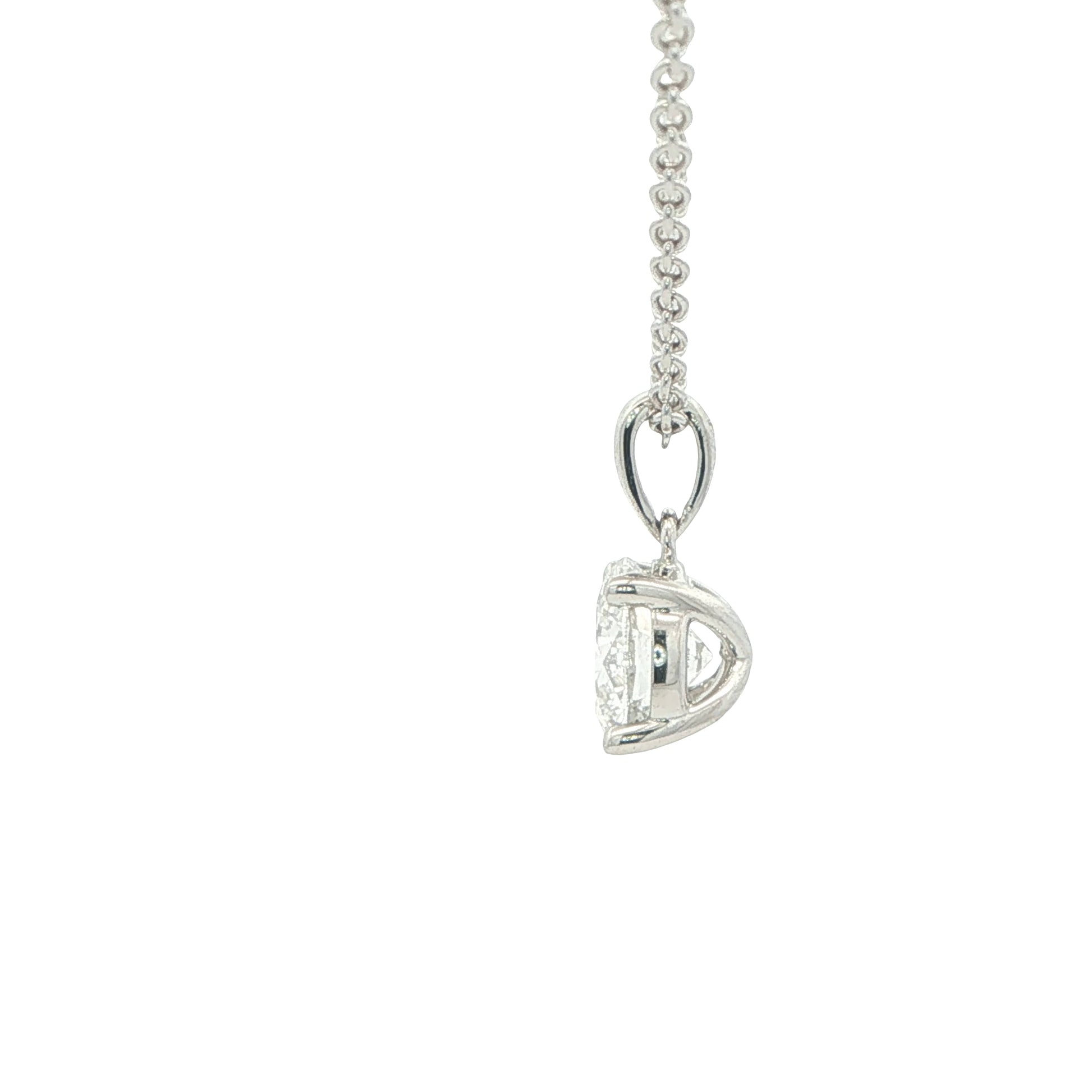 Round Brilliant Cut Diamond Solitaire Pendant - 1.21cts Gardiner Brothers