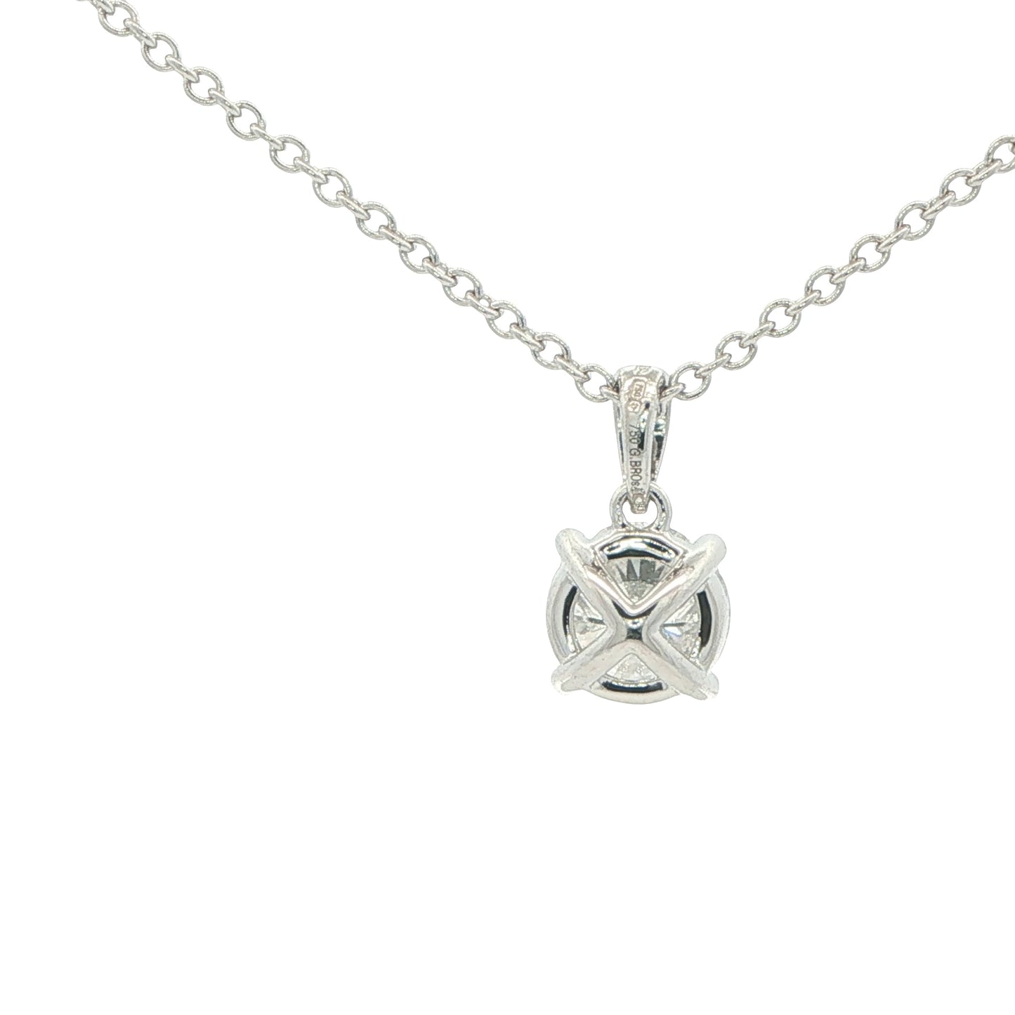 Round Brilliant Cut Diamond Solitaire Pendant - 1.21cts Gardiner Brothers