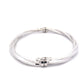 White Gold Twisted Bangle  Gardiner Brothers   