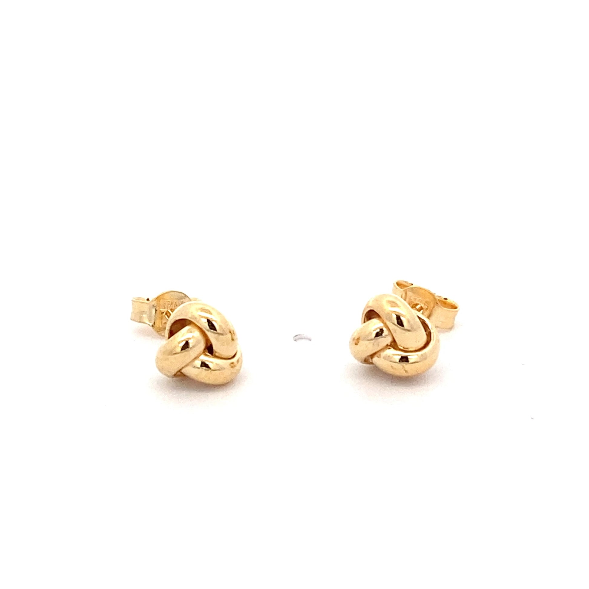 Yellow Gold Knot Earrings  Gardiner Brothers   