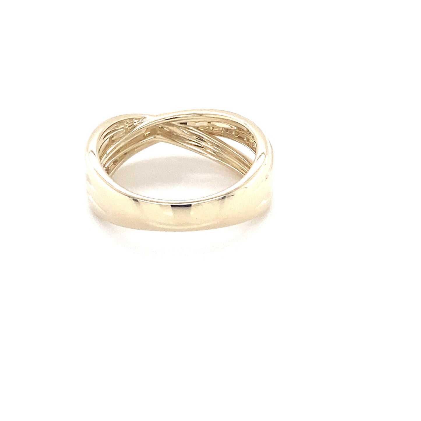 Yellow Gold 3 Strand Diamond Dress Ring  Gardiner Brothers   