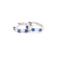 Sapphire and Diamond Hoop Style Earrings  Gardiner Brothers   