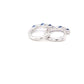 Sapphire and Diamond Hoop Style Earrings  Gardiner Brothers   