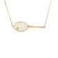 Yellow Gold Diamond Set Tennis Racket Necklet  Gardiner Brothers   