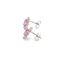 Pink Sapphire and Diamond Cluster Style Earrings  Gardiner Brothers   