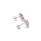 Pink Sapphire and Diamond Cluster Style Earrings  Gardiner Brothers   