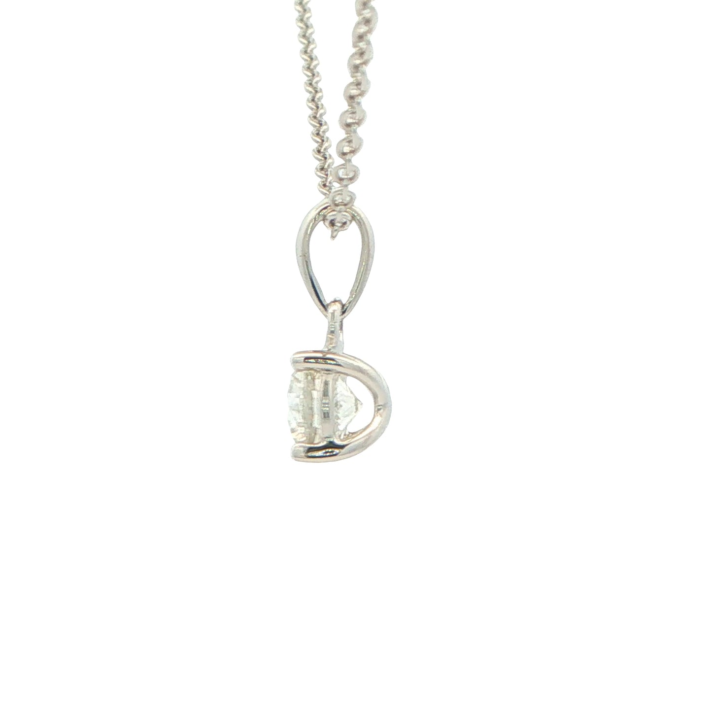 Round Brilliant Cut Diamond Solitaire Pendant - 0.70cts Gardiner Brothers