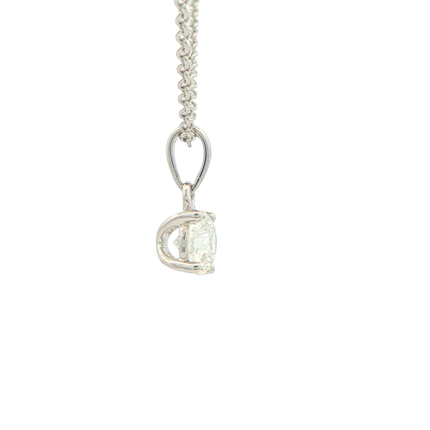 Round Brilliant Cut Diamond Solitaire Pendant - 0.70cts Gardiner Brothers