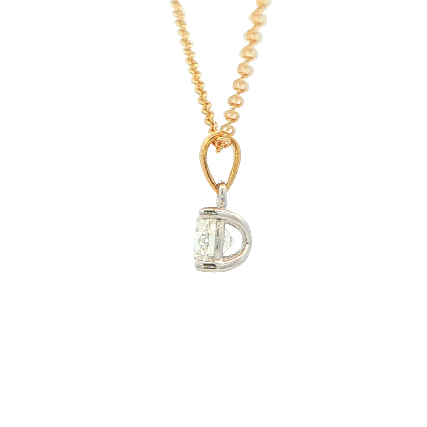 Round Brilliant Cut Diamond Solitaire Pendant - 0.70cts Gardiner Brothers