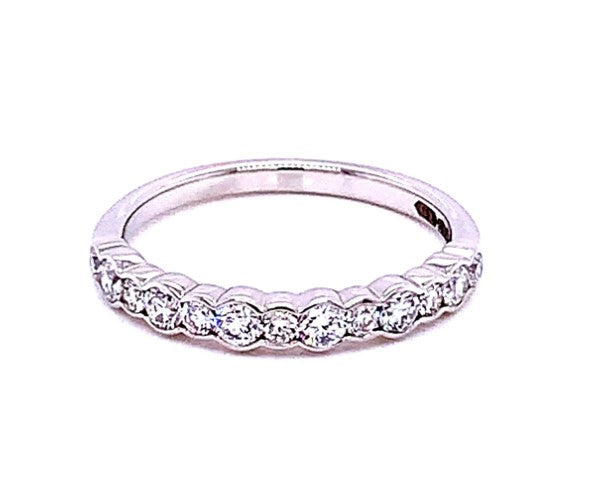 Round Brilliant Cut Rub-over Style Diamond Eternity Ring  Gardiner Brothers   