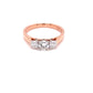Rose Gold Round Brilliant Cut Diamond 3 Stone Ring - 0.70cts Gardiner Brothers