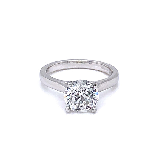 Round Brilliant Cut Diamond Solitaire Ring - 2.00cts  gardiner-brothers