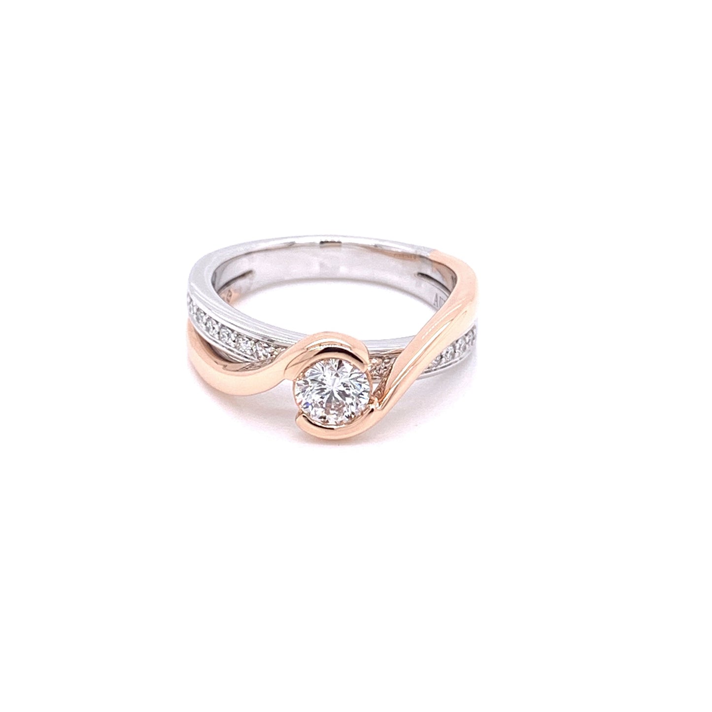 Aurora Diamond Twist Style Ring - 0.59cts  Gardiner Brothers